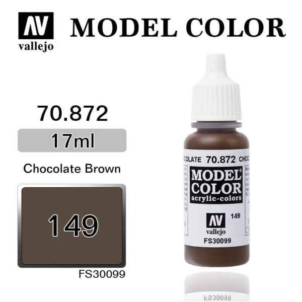 Vallejo 70872 18 ml. (149) Chocolate Brown-Matt