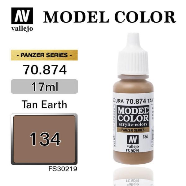 Vallejo 70874 18 ml. (134) Tan Earth-Matt