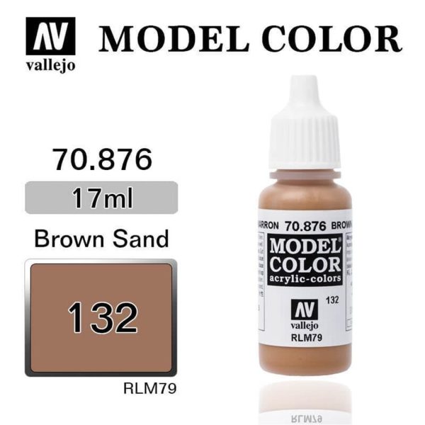 Vallejo 70876 18 ml. (132) Brown Sand-Matt