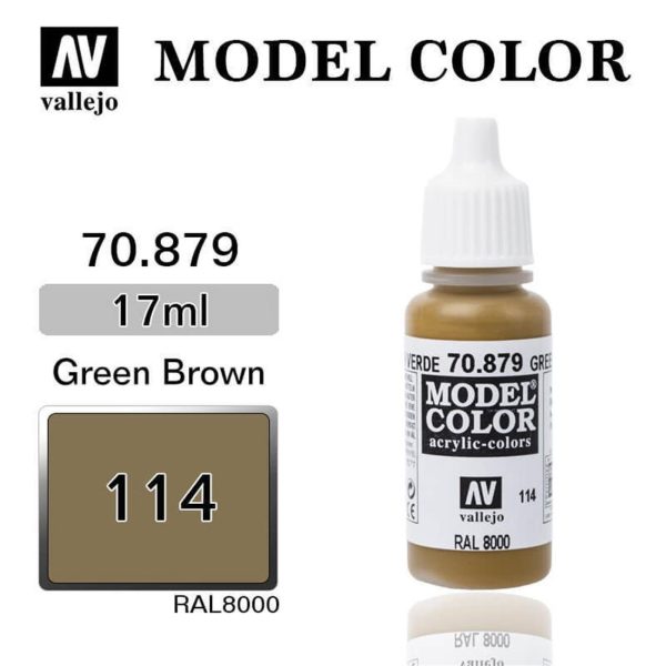Vallejo 70879 18 ml. (114) Green Brown-Matt