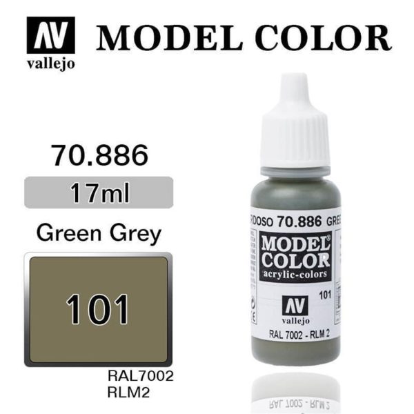 Vallejo 70886 18 ml. (101) Green Grey-Matt