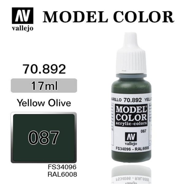 Vallejo 70892 18 ml. (87) Yellow Olive-Matt