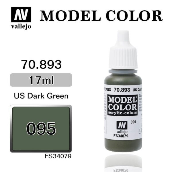 Vallejo 70893 18 ml. (95) Us Dark Green-Matt