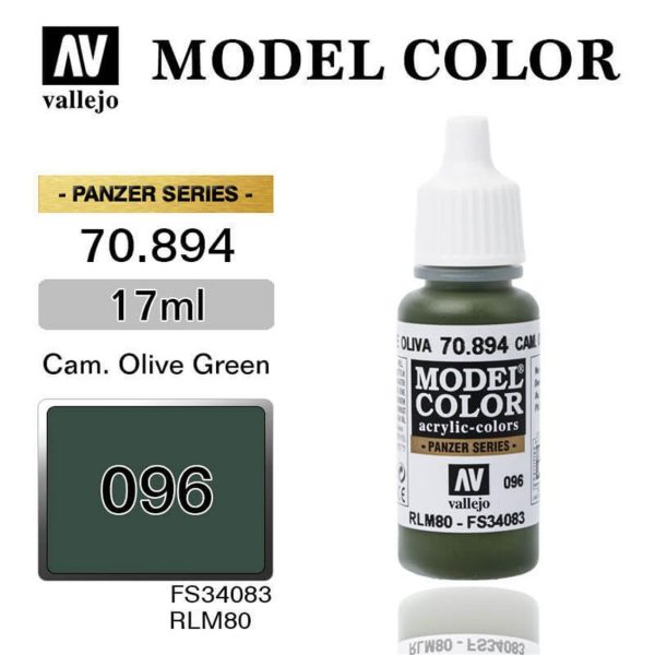 Vallejo 70894 18 ml. (96) Cam. Olive Green-Matt