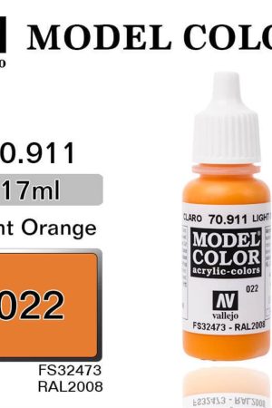 Vallejo 70911 18 ml. (22) Light Orange-Matt