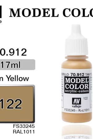 Vallejo 70912 18 ml. (122) Tan Yellow-Matt
