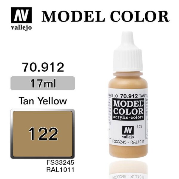 Vallejo 70912 18 ml. (122) Tan Yellow-Matt