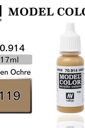 Vallejo 70914 18 ml. (119) Green Ochre-Matt