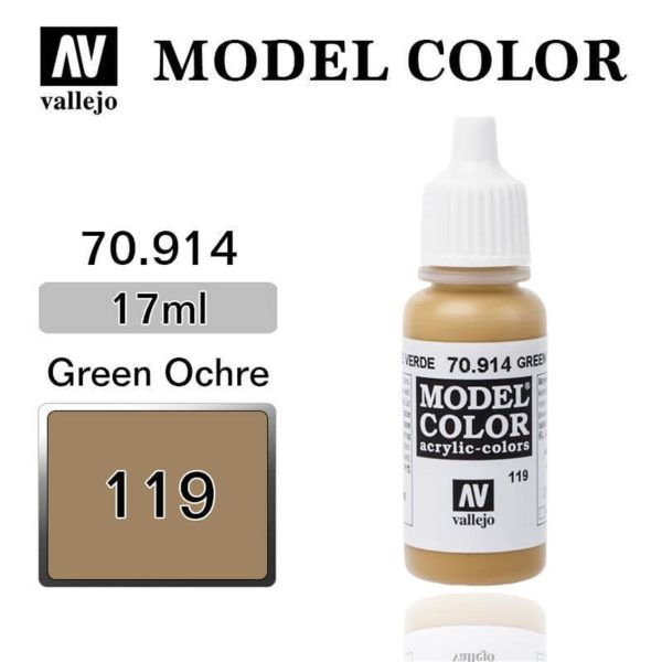 Vallejo 70914 18 ml. (119) Green Ochre-Matt