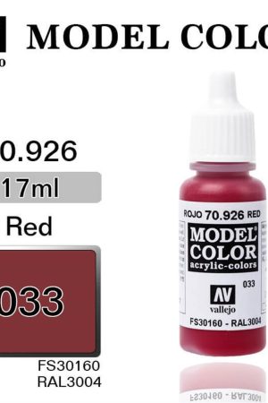 Vallejo 70926 18 ml. (33) Red-Matt