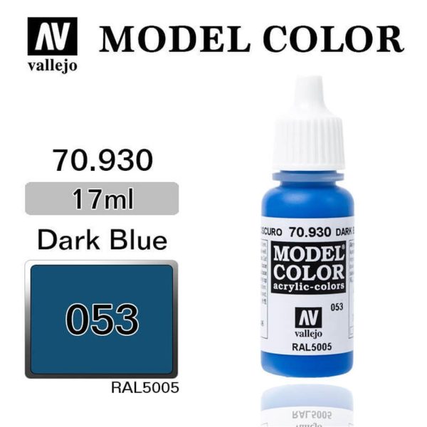 Vallejo 70930 18 ml. (53) Dark Blue-Matt