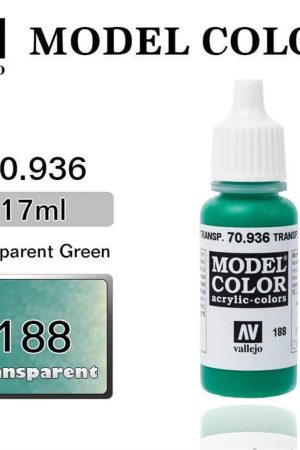 Vallejo 70936 18 ml. (188) Transparent Green-Transparent