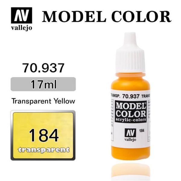 Vallejo 70937 18 ml. (184) Transp. Yellow-Transparent