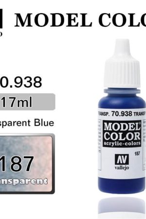 Vallejo 70938 18 ml. (187) Transparent Blue-Transparent