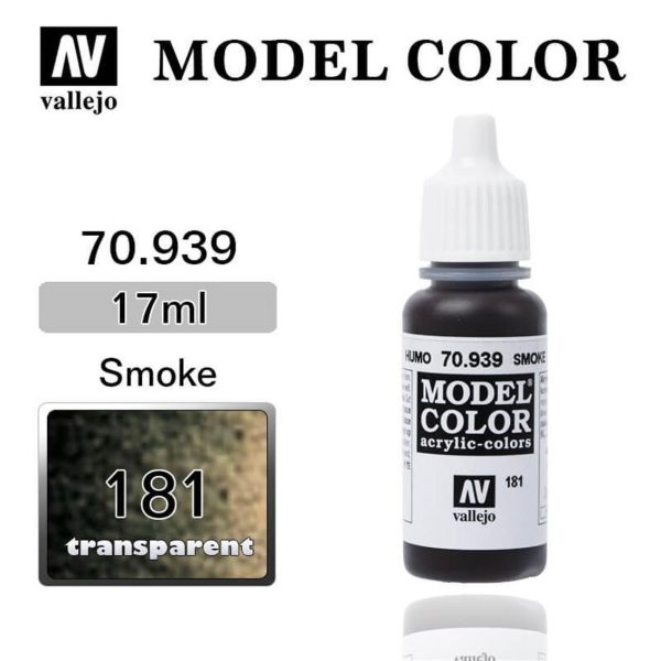 Vallejo 70939 18 ml. (181) Smoke-Transparent