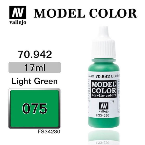 Vallejo 70942 18 ml. (75) Light Green-Matt