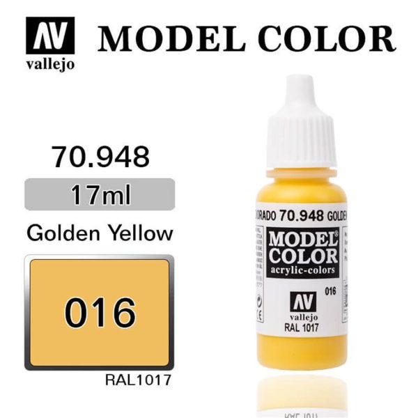 Vallejo 70948 18 ml. (16) Golden Yellow-Matt