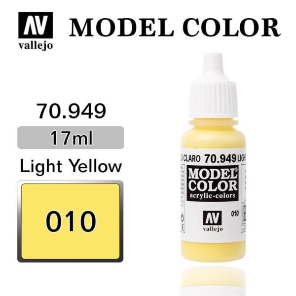 Vallejo 70949 18 ml. (10) Light Yellow-Matt