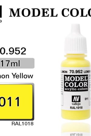 Vallejo 70952 18 ml. (11) Lemon Yellow-Matt