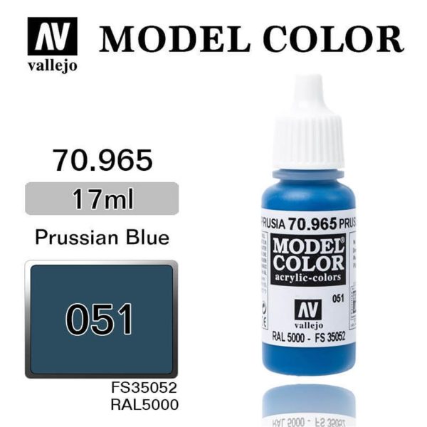 Vallejo 70965 18 ml. (51) Prussian Blue-Matt