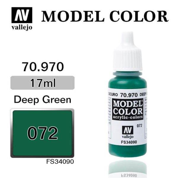 Vallejo 70970 18 ml. (72) Deep Green-Matt