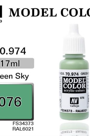 Vallejo 70974 18 ml. (76) Green Sky-Matt