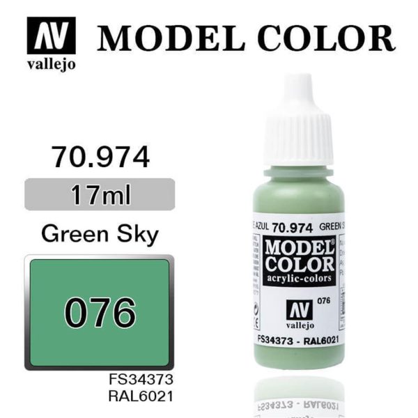 Vallejo 70974 18 ml. (76) Green Sky-Matt