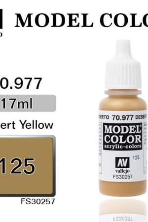 Vallejo 70977 18 ml. (125) Desert Yellow-Matt