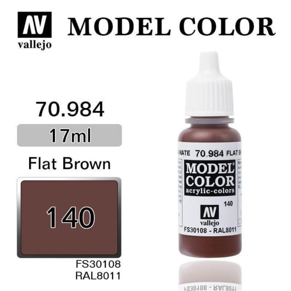Vallejo 70984 18 ml. (140) Flat Brown-Matt