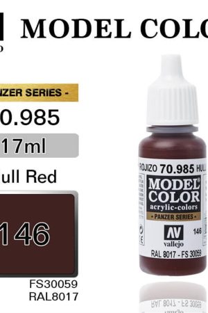 Vallejo 70985 18 ml. (146) Hull Red-Matt