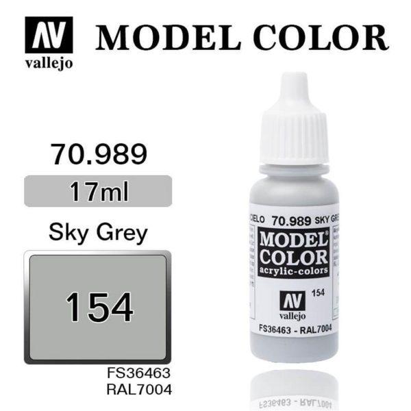 Vallejo 70989 18 ml. (154) Sky Grey-Matt