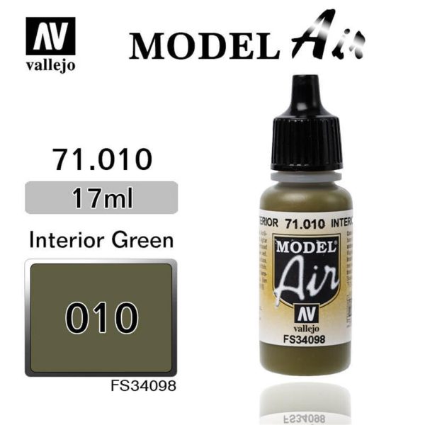 Vallejo 71010 18 ml. Interior Green