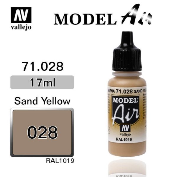 Vallejo 71028 18 ml. Sand Yellow