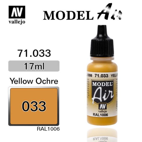 Vallejo 71033 18 ml. Yellow Ochre