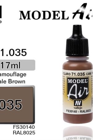 Vallejo 71035 18 ml. Camouflage Pale Brown