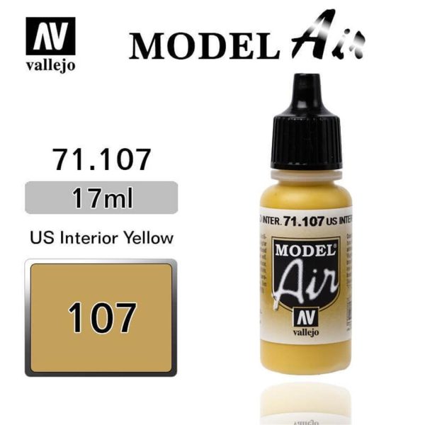 Vallejo 71107 18 ml. US Interior Yellow