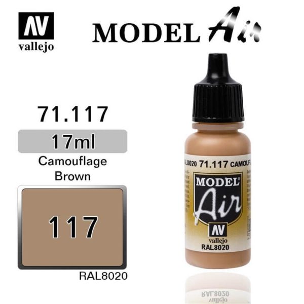 Vallejo 71117 18 ml. Camouflage Brown