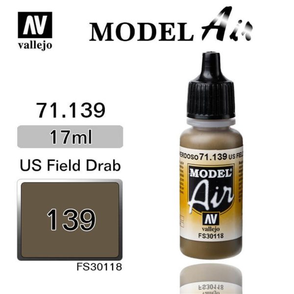 Vallejo 71139 18 ml. US Field Drab