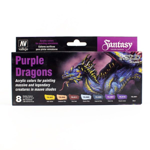 Vallejo 72305 8x18 ml. Purple Dragons by Angel Giraldez