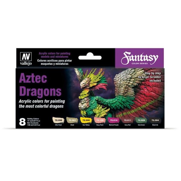 Vallejo 72306 8x18 ml. Aztec Dragons
