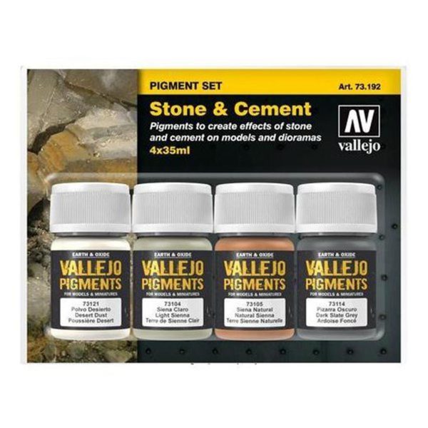 Vallejo 73192 4X35 ml. Stone & Cement