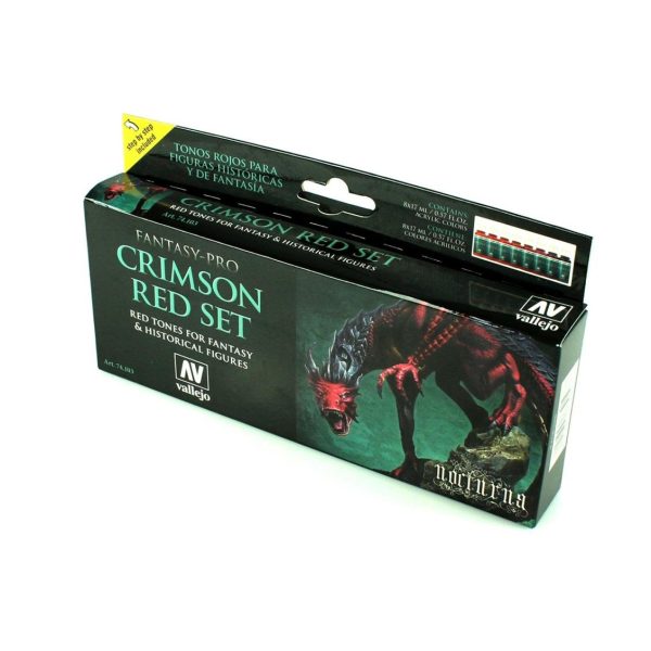 Vallejo 74103 8x18 ml. Crimson Red