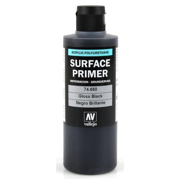 Vallejo 74660 200 ml. Gloss Black Primer