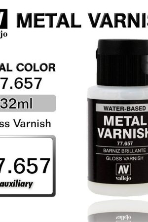 Vallejo 77657 32 ml. Gloss Metal Varnish