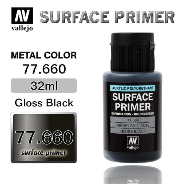 Vallejo 77660 32 ml. Gloss Black Primer