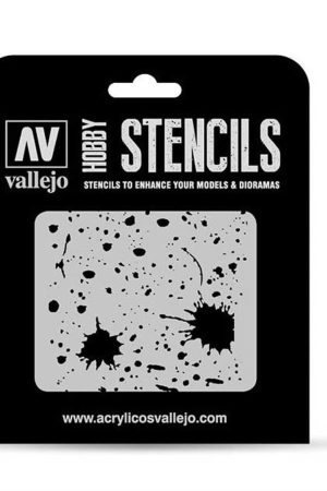 Vallejo ST-TX003 1/35 Sıçrama ve Leke Desenli Esnek Boya Şablonu
