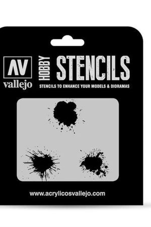 Vallejo ST-TX005 1/35 Boya Lekeleri Desenli Esnek Boya Şablonu