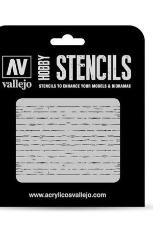 Vallejo ST-TX006 1/35 Ahşap Dokusu-1 Desenli Esnek Boya Şablonu