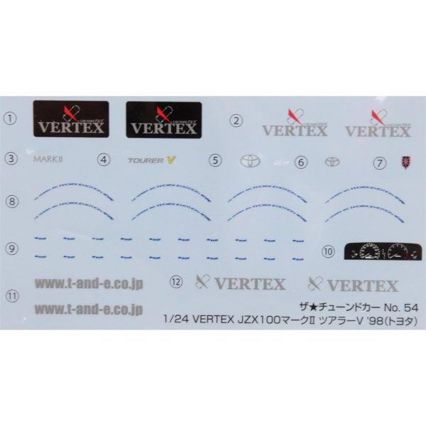 Aoshima 05576 Vertex Jzx100Mark?Tourer V '98 Toyota - Görsel 5