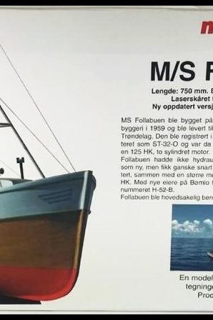Türk Model 1/25 6010200 M/S Follabuen İskandinav Balıkçı Teknesi